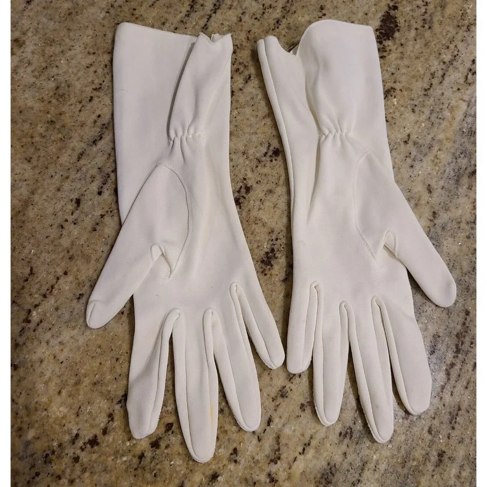 Vintage Size M/L White Formal Stretch 10.5